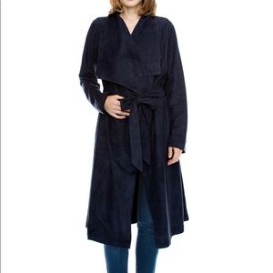 Vegan Suede Trench Coat